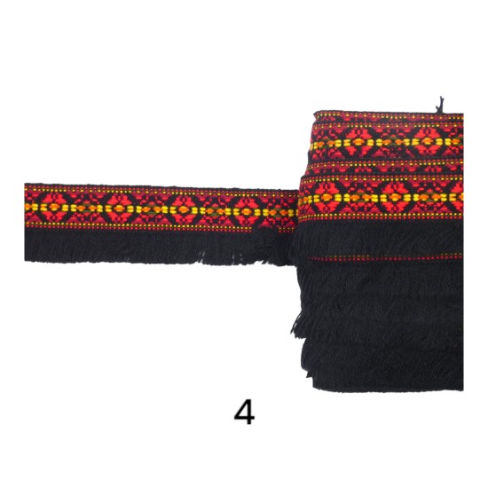 Boho τρέσα τύπου υφαντό με κρόσσι σε 3 χρώματα (107616) Boho τρέσα τύπου υφαντό με κρόσσι σε 3 χρώματα (107616)