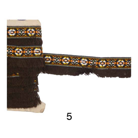 Boho τρέσα τύπου υφαντό με κρόσσι σε 3 χρώματα (107617) Boho τρέσα τύπου υφαντό με κρόσσι σε 3 χρώματα (107617)