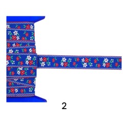 Κορδέλα υφασμάτινη φλοραλ σε 3 χρώματα Κορδέλα υφασμάτινη φλοραλ σε 3 χρώματα