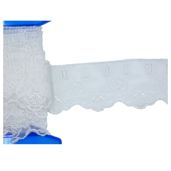 Δαντέλα γαλλική σαντιγί 5,5cm ()