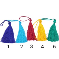 Φούντα ρεγιόν σε 5 χρώματα 11cm Φούντα ρεγιόν σε 5 χρώματα 11cm