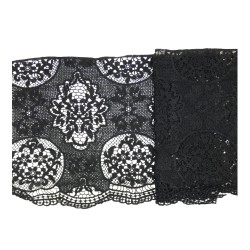 Δαντέλα κυπούρ  33cm σε μαυρο