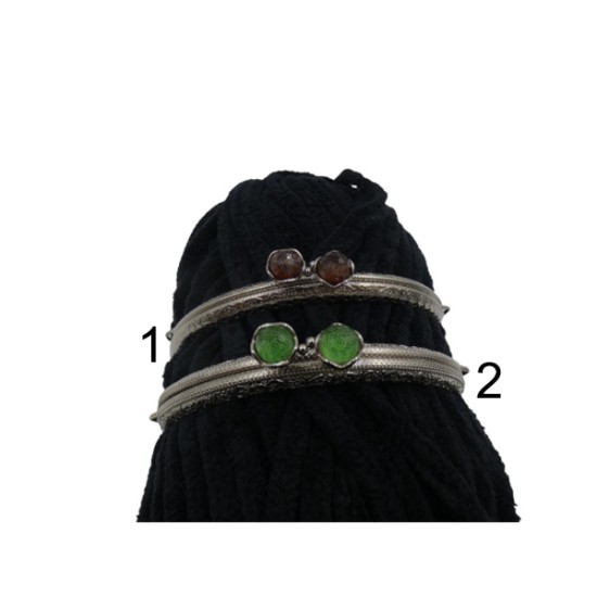 Frame ασημί με διακοσμητικές πέτρες Φ 13,5cm σε 2 χρώματα ()