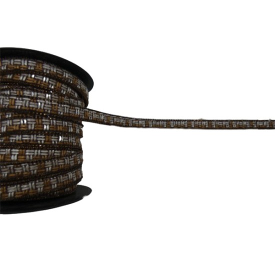 Tρέσα θερμοκολλητική  κεντημένη με στρας 1.50cm ()