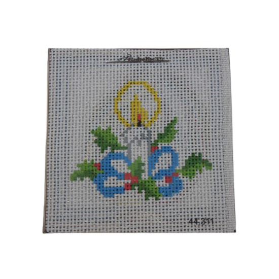 Χριστουγεννιάτικο κιτ σταυροβελονιά λαμπάδα  ()