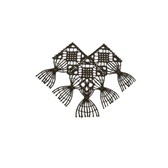 Λασέ Μηχανής σχέδιο κροσσι 12cm (103991)