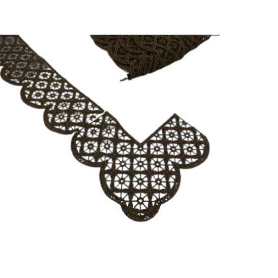 Λασέ Μηχανής γωνία σκούρο χρυσό 8 cm (92810)