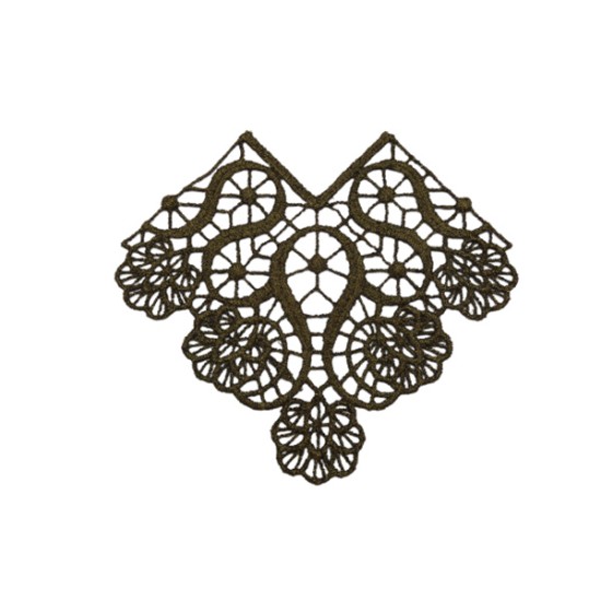 Λασέ Μηχανής γωνία χρυσό μεσσαίο 8 cm ()