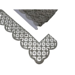 Λασέ μήχανης ασημί 8 cm