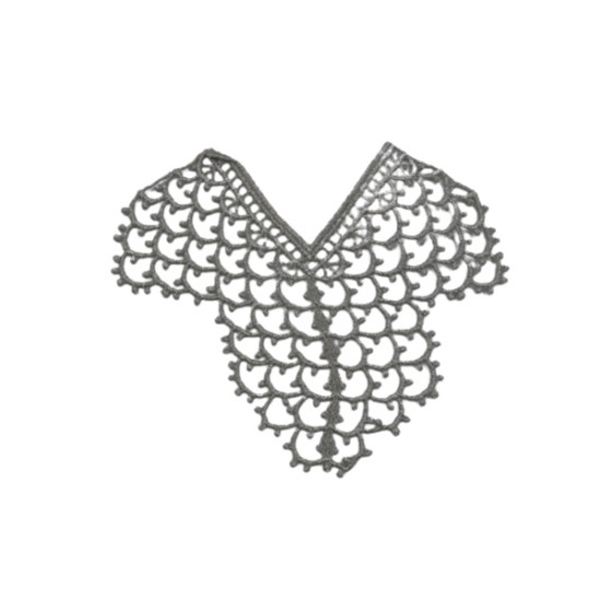 Ασημί ανοιχτό γωνία λασέ 9CM ()