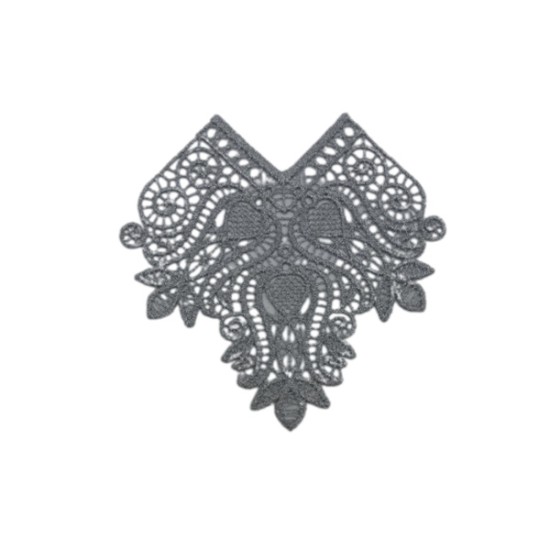 Γωνία λασέ μηχανής ασημί ανοιχτό 7,5 cm ()