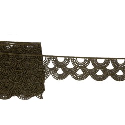 Λασέ δαντέλα χρυσό σκούρο 7cm 