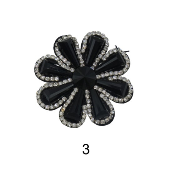 μοτίφ Ραφτό  με πέτρες και στράς  9 cm (96442)