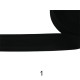 Λάστιχο σαγρέ μαύρο και σκούρο μπλε 5 cm  ()