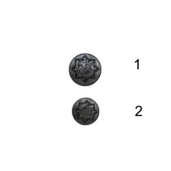 Μεταλλικό μικρό ανάγλυφο κουμπί σε 2 μεγεθη 