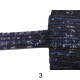Κεντημένη τρέσα με παγιέτα σε 3 σχέδια 3.5cm  (106561)