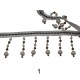 Κρόσσι με χάντρες και πέρλες σε 6 χρώματα 8cm   ()