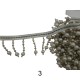 Κρόσσι με χάντρες και πέρλες σε 6 χρώματα 8cm   (111466)