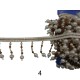 Κρόσσι με χάντρες και πέρλες σε 6 χρώματα 8cm   (111467)