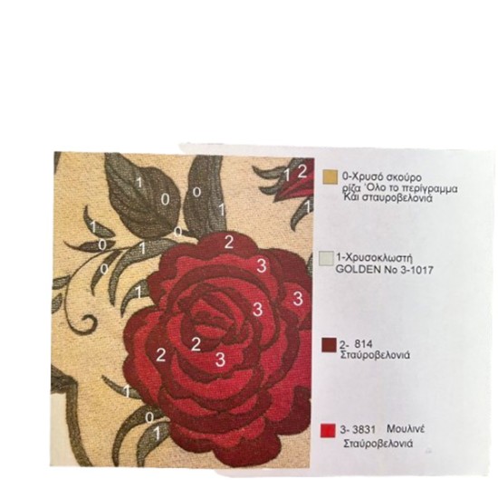 Τραβέρσα με χρώμα Νο 358 ανθέμιο 0,44 x 1,33 m  (107484)