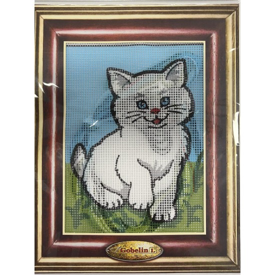 Kit πινακάκι σχέδιο γατούλα 20 x 25 cm ()