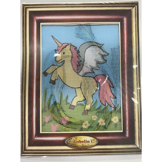 Kit πινακάκι σχέδιο μονόκερος 20 x 25 cm ()