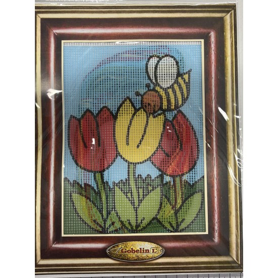 Kit πινακάκι σχέδιο μελισσούλα 20 x 25 cm ()
