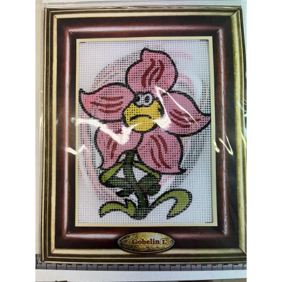Kit πινακάκι σχέδιο λουλουδάκι 20 x 25 cm ()