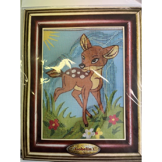 Kit πινακάκι σχέδιο ελαφάκι 20 x 25 cm ()
