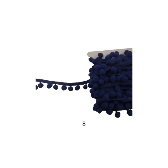 Τρέσα με Πον Πον 2cm σε 18 χρώματα  (93201)