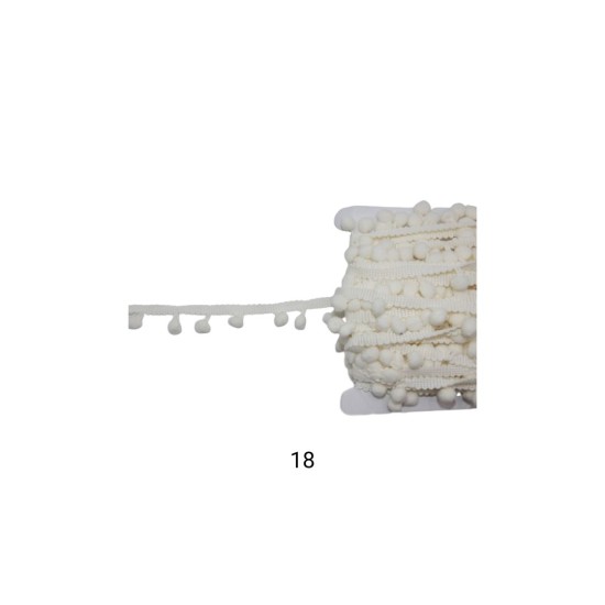 Τρέσα με Πον Πον 2cm σε 18 χρώματα  (93210)