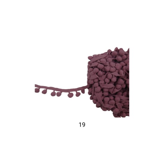 Τρέσα με Πον Πον 2cm σε 18 χρώματα  (93211)