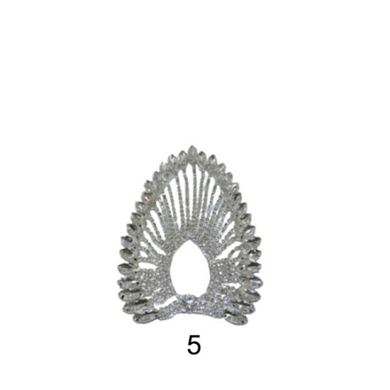 Εντυπωσιακό μοτιφ στρας μεταλλικό σε σχήμα οβάλ σε 6 χρώματα (97644)