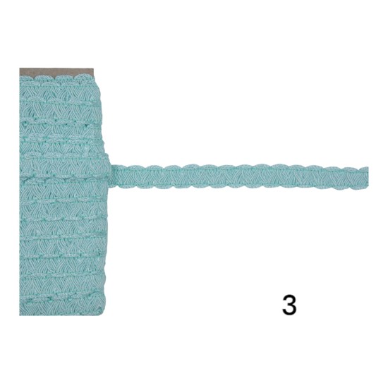 Τρέσα φλος 4 χρώματα 1cm (106511)