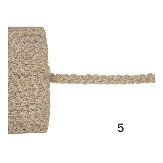 Τρέσα φλος 4 χρώματα 1cm (106512)