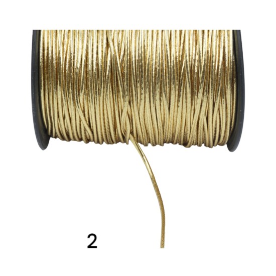 Kορδόνι ελαστικό χρυσό-ασημί (111413)