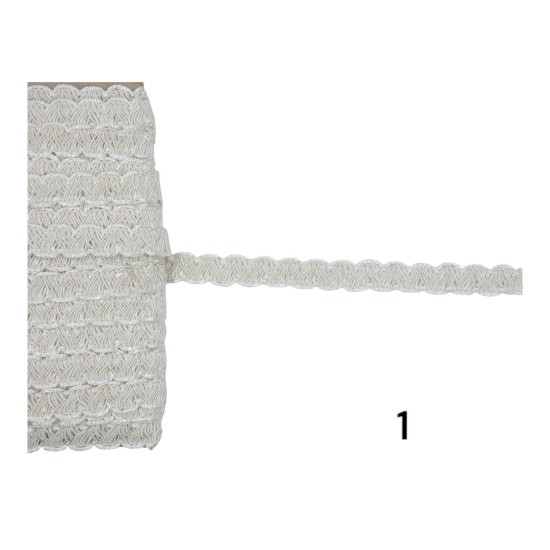 Τρέσα φλος 4 χρώματα 1cm ()