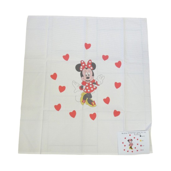 ΣΤΑΜΠΩΤΟ ΚΟΥΒΕΡΤΑΚΙ ΜΙΝΙ 0,90 Χ 1,00 Μ ΝΟ20Β ΑΝΘΕΜΙΟ ()