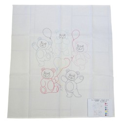 ΣΤΑΜΠΩΤΟ ΚΟΥΒΕΡΤΑΚΙ ΓΡΑΜΜΙΚΟ 0,90 Χ 0,90 Μ 