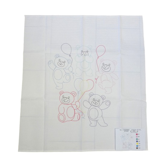 ΣΤΑΜΠΩΤΟ ΚΟΥΒΕΡΤΑΚΙ ΓΡΑΜΜΙΚΟ 0,90 Χ 0,90 Μ  ()