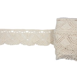 Βαμβακερή Δαντέλα μπεζ 5 cm