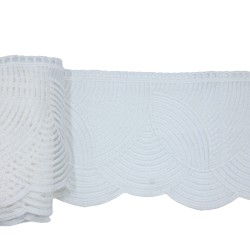 Δαντέλα βαμβακερή ιβουάρ 13,50 cm