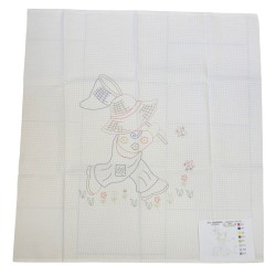 ΣΤΑΜΠΩΤΟ ΚΟΥΒΕΡΤΑΚΙ ΓΡΑΜΜΙΚΟ 0,90 Χ 0,90 Μ ΑΝΘΕΜΙο