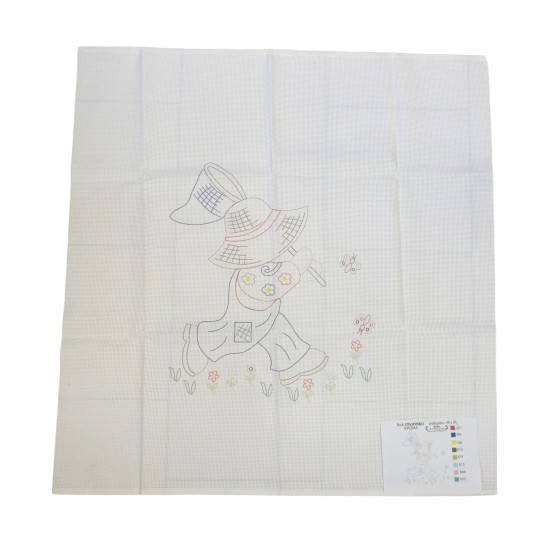 ΣΤΑΜΠΩΤΟ ΚΟΥΒΕΡΤΑΚΙ ΓΡΑΜΜΙΚΟ 0,90 Χ 0,90 Μ ΑΝΘΕΜΙο ()