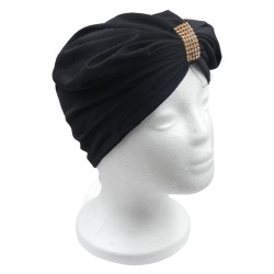 Τυρμπάν μαύρο με διακοσμητικά στράς Τυρμπάν μαύρο με διακοσμητικά στράς