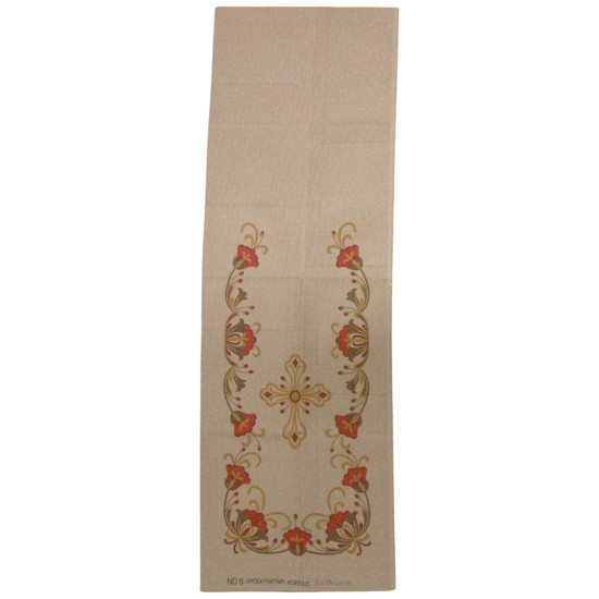 Προσκυνητάρι no6 ανθέμιο (1,50x0,50 m) (Σε μπεζ χρυσό Κνωσσός) ()