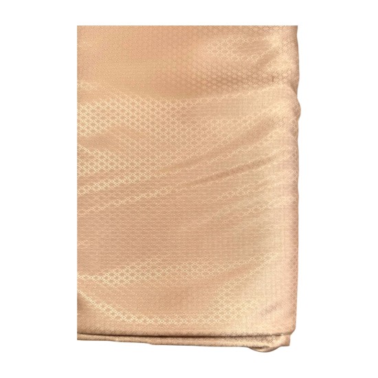 Polyester φόδρα σε μπεζ χρώμα με ανάγλυφο καρό μοτίβο Φ- 1,5 μ ()