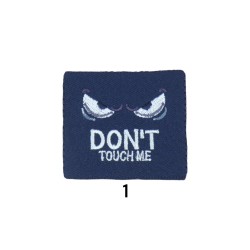Θερμοκολλητικό μοτιφ dont touch me σε 3 χρώματα 5x4.5 cm