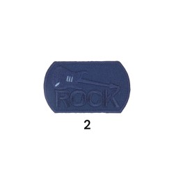 Θερμοκολλητικό μοτιφ rock σε 2 χρώματα 7.5x4.5 cm