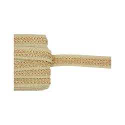 Τρέσα μπεζ με αλυσίδες 2,5 cm